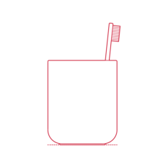 Objects Bathroom Sink Accessories Ikea Ekoln Toothbrush Holder Silhouette Cutting Svg Files, Free Vectors File